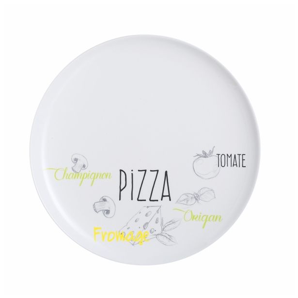 SERVIRNI KROŽNIK LUMINARC 32 CM PIZZA FRIEND'S TIME BISTROT