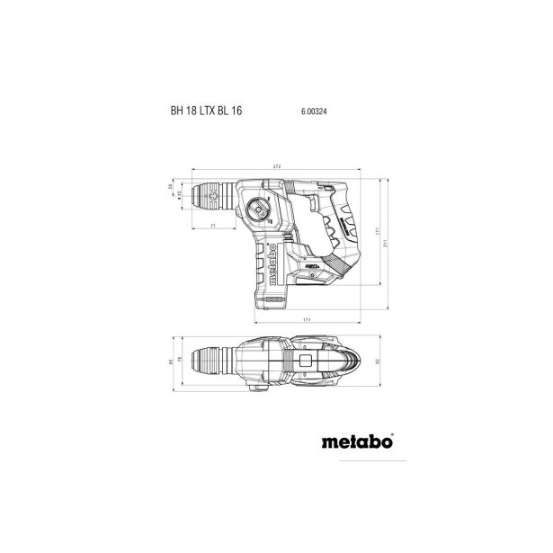 VRTALNO KLADIVO AKUMUL. METABO SET BH 18 LTX BL 16