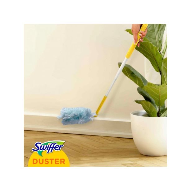 SWIFFER KOMPLET ZA BRISANJE PRAHU Z DOLGIM ROČAJEM + 2 KRPI