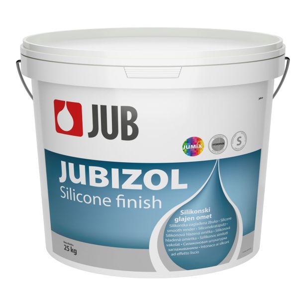 SILIKONSKI FASADNI OMET JUB JUBIZOL SILICONE FINISH S BEL 1.5 MM KOS=25KG