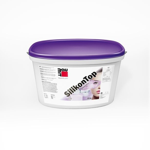 SILIKONSKI FASADNI OMET BAUMIT SILIKONTOP 2 MM AP KRATZ 25 KG PRASKANA BARVNI