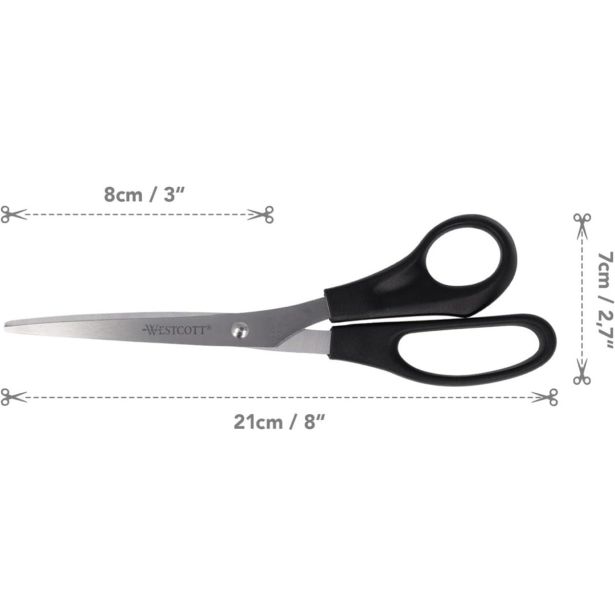 ŠKARJE WESTCOTT BUERO 21 CM E-31181 00