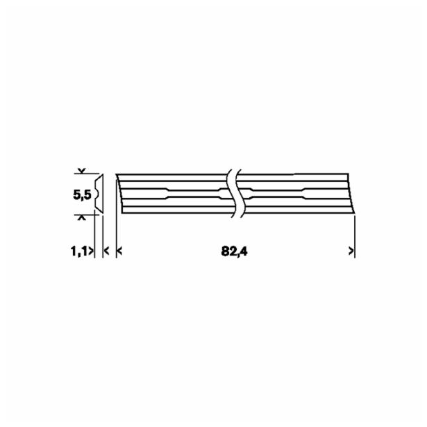 SKOBELJNI NOŽ ZA LES VHM BOSCH TC 82.4 MM HM ZA SKOBELJNIK 10KOS