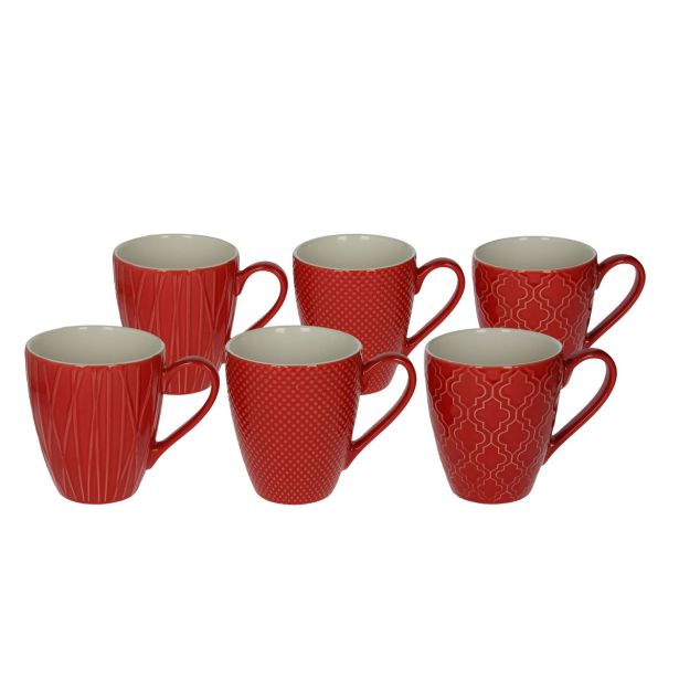 SKODELICA / LONČEK TOGNANA LONČEK 430ML RELIEF ROSSO