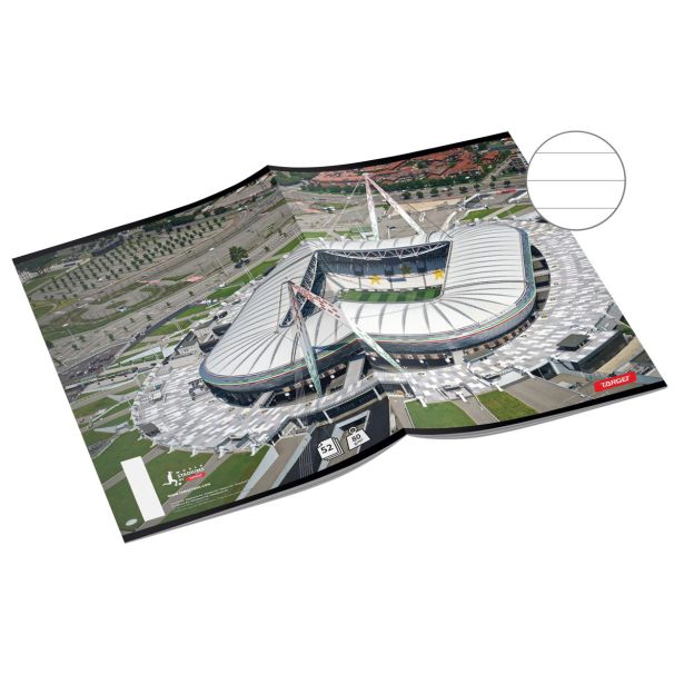 ŠOLSKI ZVEZEK TARGET A4 ČRTAST STADIUMS 21649