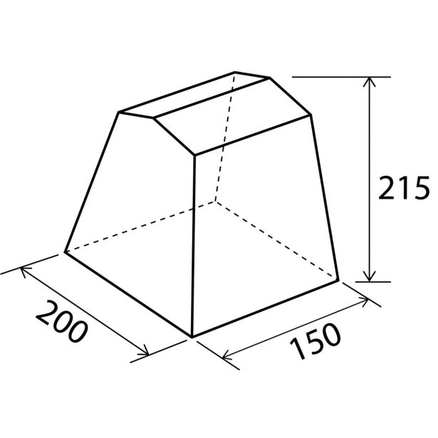 ŠOTOR BRUNNER KUHINJSKI GUSTO NG III 200X200 SIV