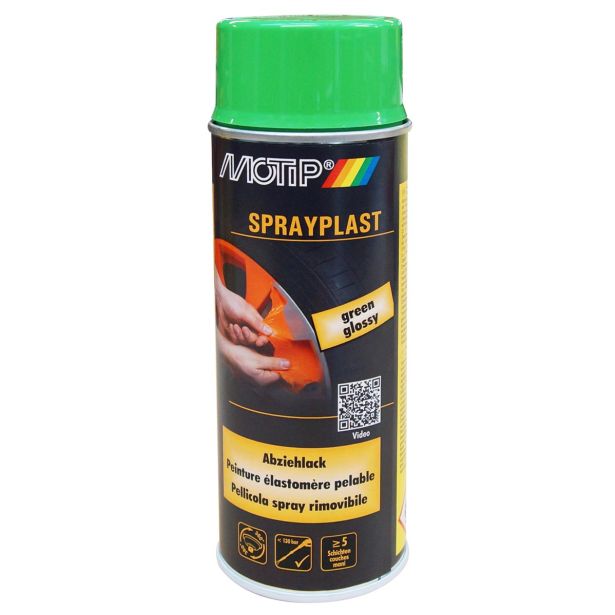 BARVNI SPREJ MOTIP SPRAYPLAST ZELENI 400ML - FOLIJA SPREJ