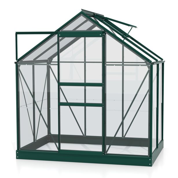 STEKLEN RASTLINJAK VITAVIA PLANET 2500 ESG 3MM, 1,95X1,31 SMARAGDNA - RASTLINJAK+OKVIR ZA TEMELJ