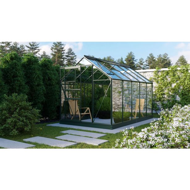 STEKLEN RASTLINJAK VITAVIA PLANET 6200 ESG 3MM, 1,95X3,21M SMARAGDNA - RASTLINJAK+ OKVIR ZA TEMELJ