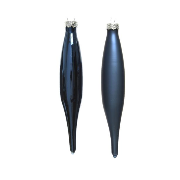STEKLENA BUNKA DECORIS SVEČA, TEMNO MODRA, 15 CM 6/1