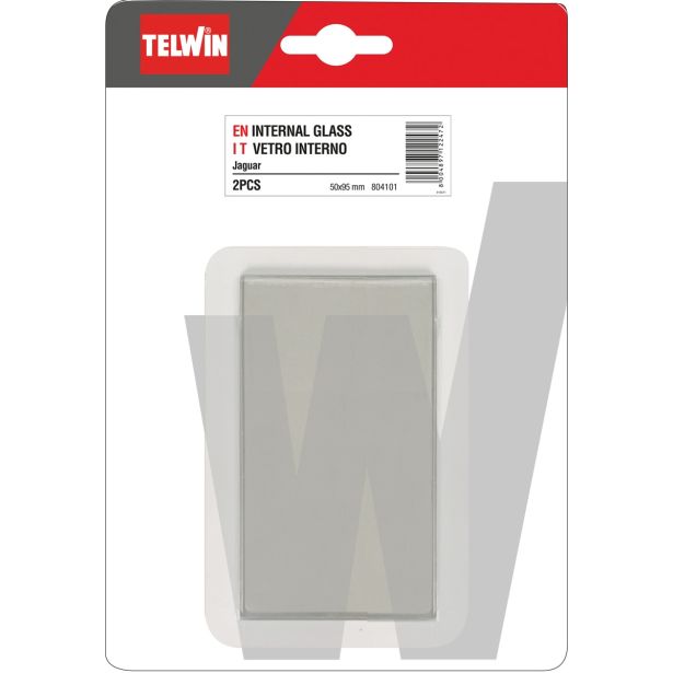 STEKLO ZA VARILSKO MASKO TELWIN 50X95 MM NOTRANJE PROZORNO