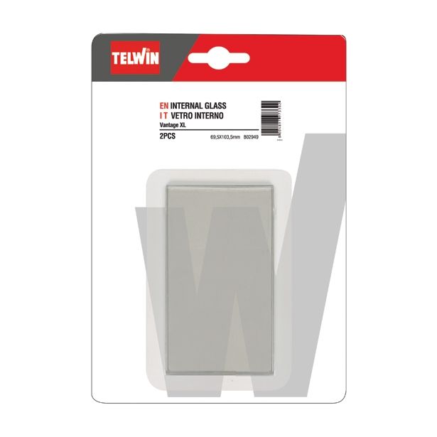 STEKLO ZA VARILSKO MASKO TELWIN 69.5X103.5 MM NOTRANJE PROZORNO
