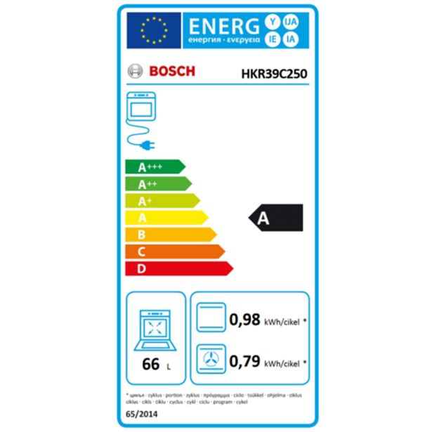 STEKLOKERAMIČNI ŠTEDILNIK BOSCH HKR39C250