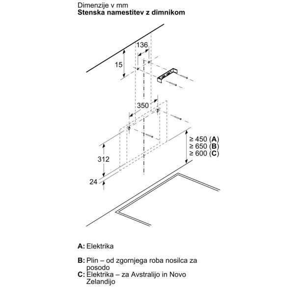STENSKA KUHINJSKA NAPA BOSCH DWK65DK20