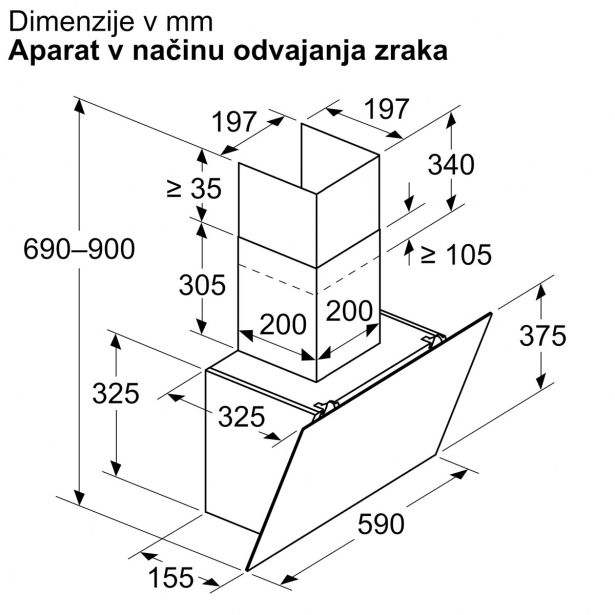STENSKA KUHINJSKA NAPA BOSCH DWK65DK20