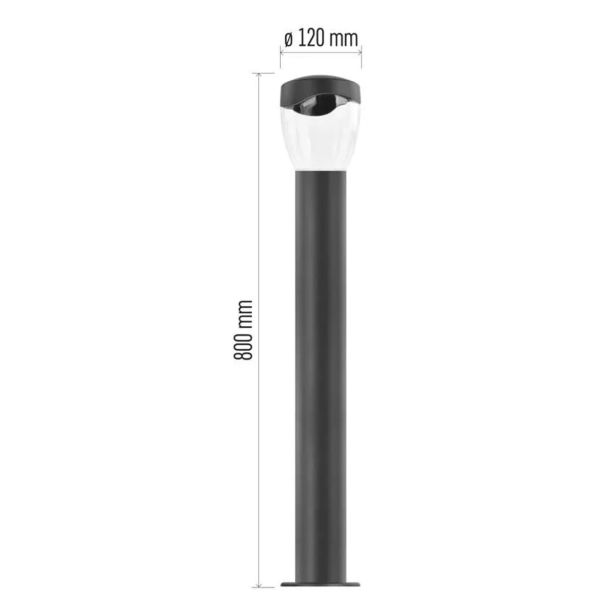 STOJEČA VRTNA SVETILKA EMOS ARTEO LED 12X12X80 CM 1XE27 15W