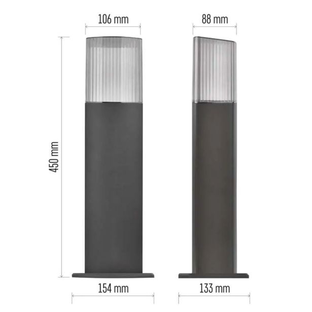 STOJEČA VRTNA SVETILKA EMOS LANA LED 15.3X13.3X45 CM 1XE27 25W
