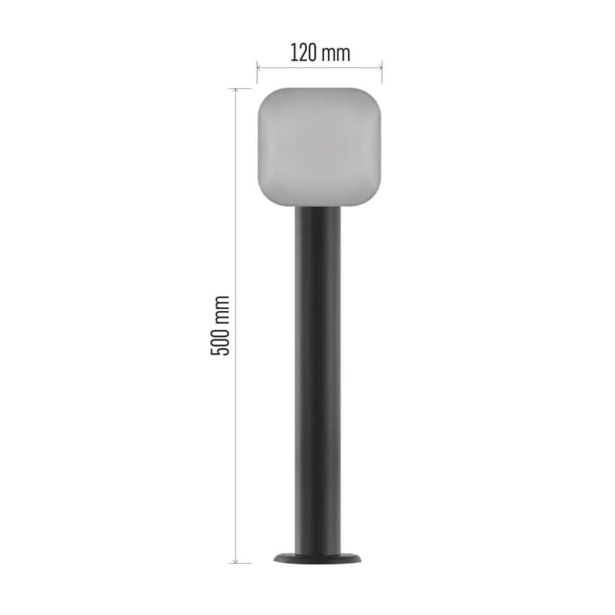 STOJEČA VRTNA SVETILKA EMOS NIKA LED 12X12X50 CM 12.5W TOPLA BELA
