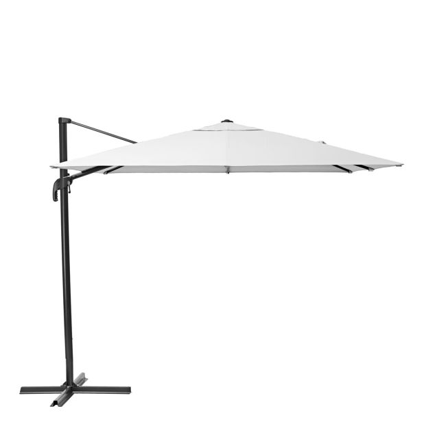 SENČNIK NATERIAL STRANSKI AURA 290X290 BEL ALU, JEKLO, 250G