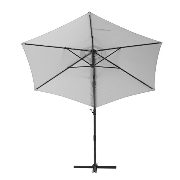SENČNIK NATERIAL STRANSKI AVEA D290 BEL ALU, JEKLO, 200G, 6 KOTNI