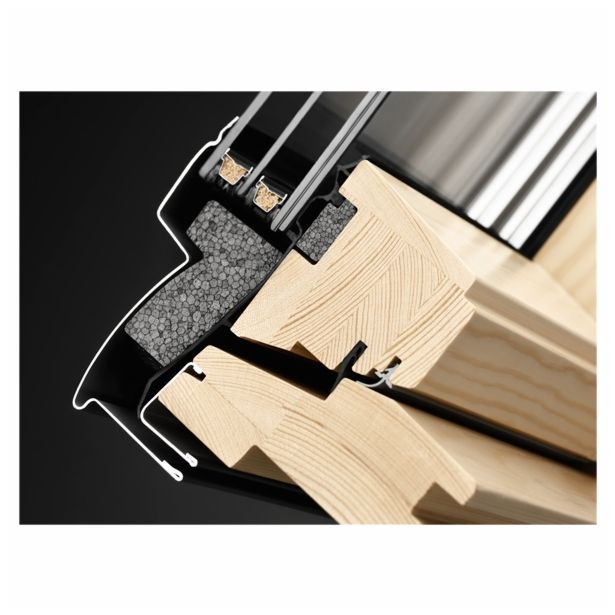 STREŠNO OKNO VELUX GGL MK06 3070 78X118 CM, LESENO