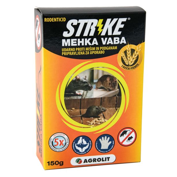 RODENTICID STRIKE MEHKA VABA 150G