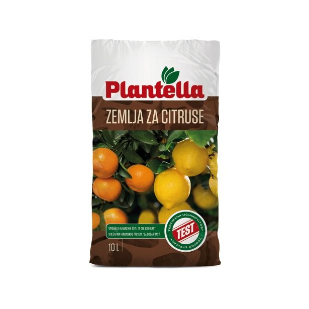 SUBSTRAT ZA PRIDELAVO PLANTELLA ZEMLJA 10L ZA CITRUSE IN MEDITERANSKE RASTLINE