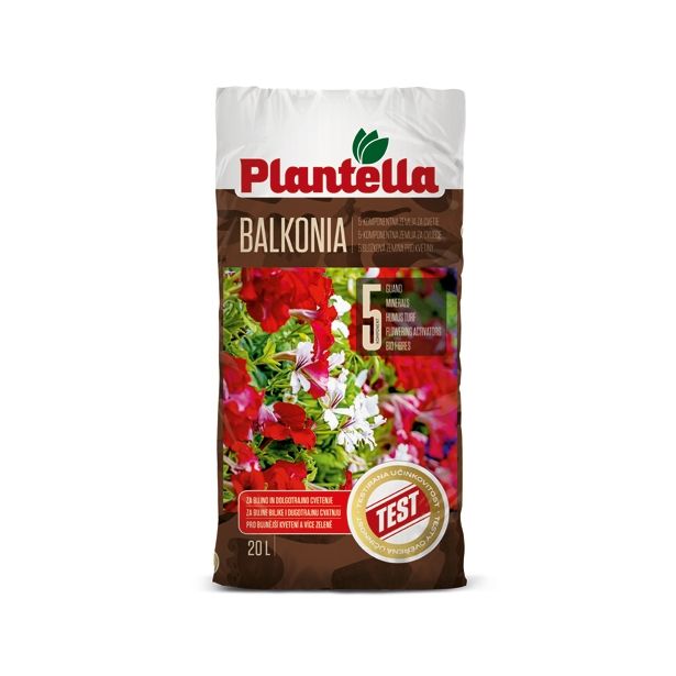 SUBSTRAT ZA OKR. RASTLINE PLANTELLA ZEMLJA BALKONIA 20 L