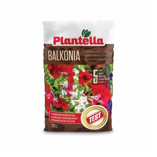 SUBSTRAT ZA OKR. RASTLINE PLANTELLA ZEMLJA BALKONIA 70 L