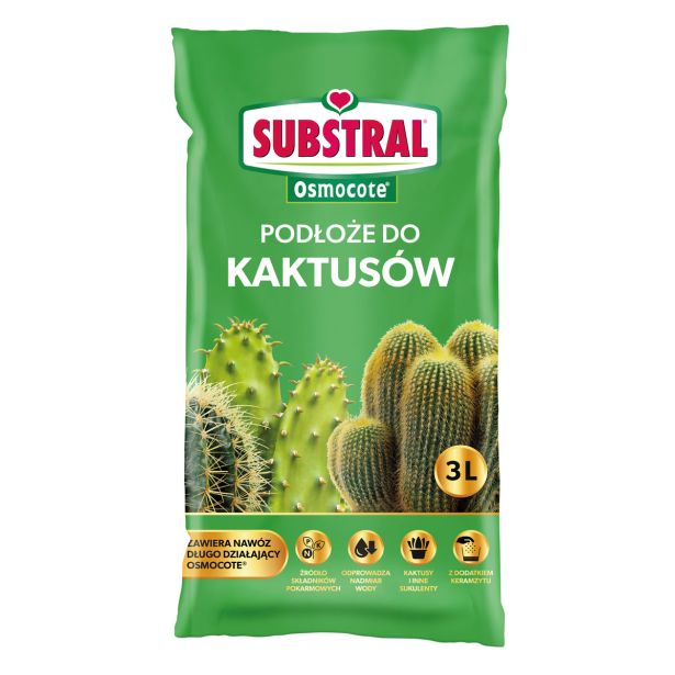 SUBSTRAT ZA OKR. RASTLINE SUBSTRAL ZEMLJA ZA KAKTEJE 3 L