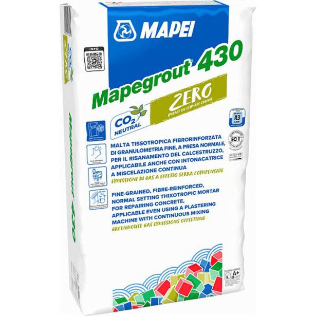 SUHA IZRAVNALNA MASA MAPEI MAPEGROUT 430 ZERO 25 KG