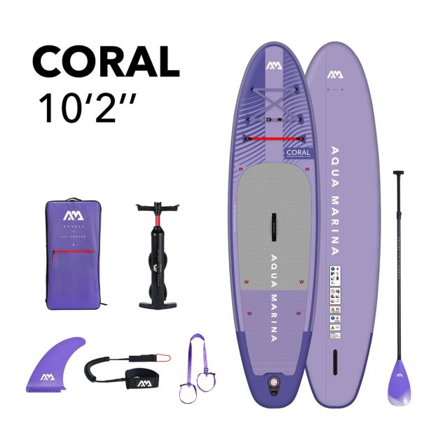 SUP AQUA MARINA CORAL 10'2' BT-23COPN