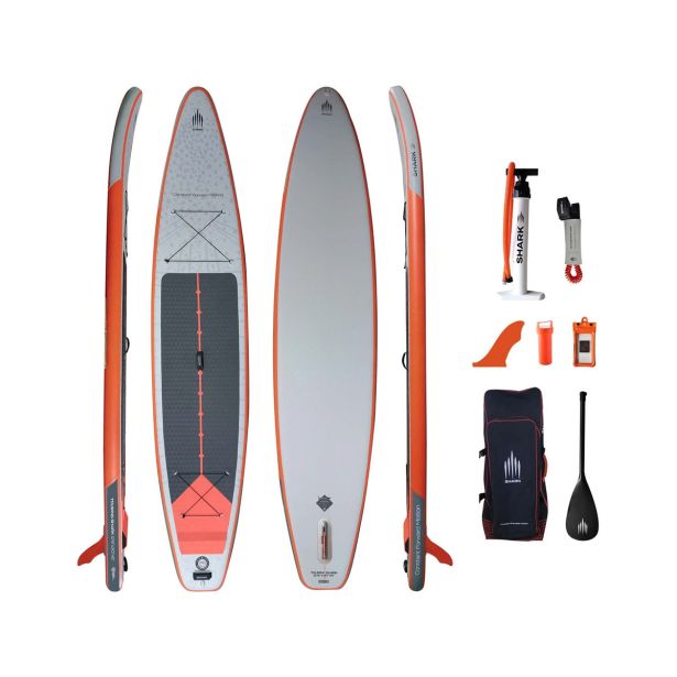 SUP DESKA SHARK 22/23 12.6X30X5 S KARBONSKIM VESLOM