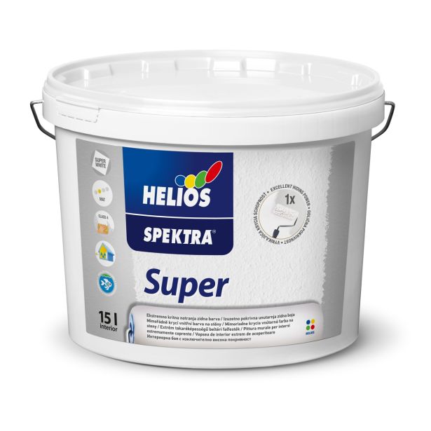 NOTRANJA ZIDNA BARVA HELIOS SPEKTRA SUPER BELA 15 L