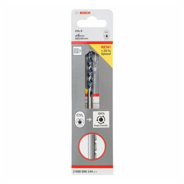 SVEDER ZA KAMEN DIN 8039 BOSCH 6X50/100 MM CYL-5