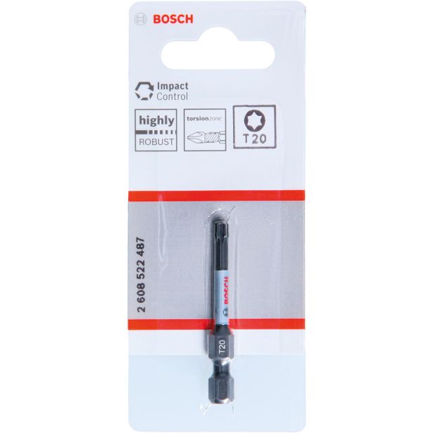 TORX NASTAVEK BOSCH T20 50 MM 1 KOS IMPACT CONTROL