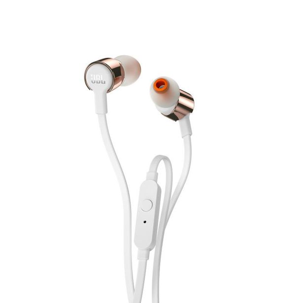 SLUŠALKE JBL T210 RONŽNATO ZLATE