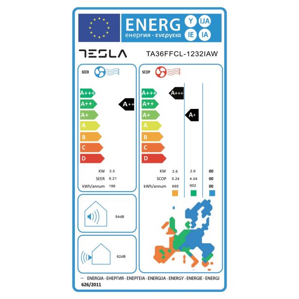 KLIMATSKA NAPRAVA TA36FFCL-1232IAW 3.5KW, NOT+ZUN. ENOTA