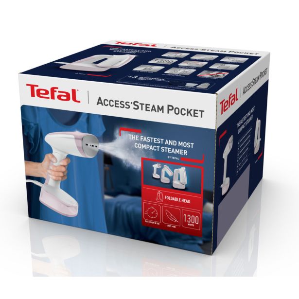 TEFAL ACCESS STEAM POCKET ROČNI OSVEŽILEC OBLAČIL, DT3050E1, ULTRA KOMPAKTEN DIZAJN