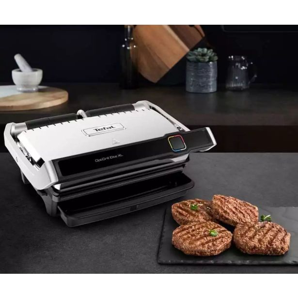 TEFAL OPTIGRILL ELITE XL GC760, NOTRANJI ELEKTRIČNI ŽAR, SAMODEJNI SENZORJI ZA DEBELINO IN KOLIČINO, INTUITIVNI VODNIK,