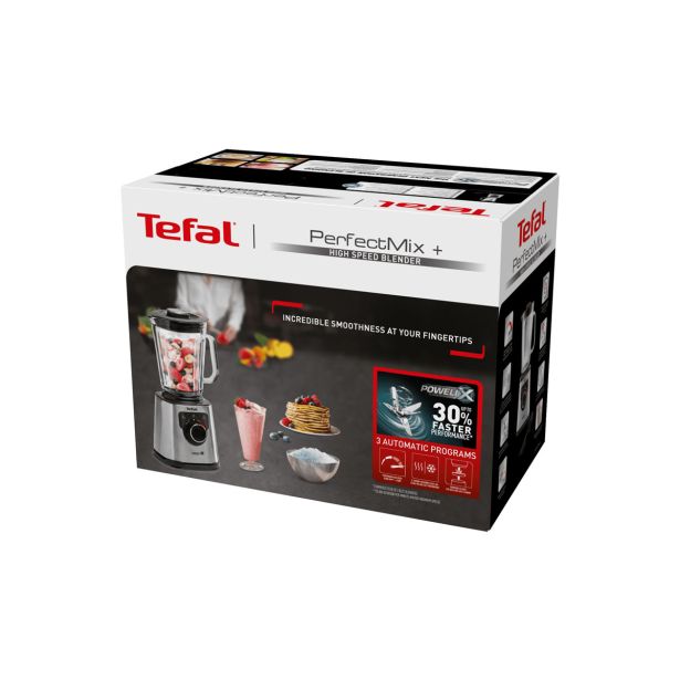 TEFAL PERFECTMIX+ MEŠALNIK, TEHNOLOGIJA REZIL POWELIX ZA HITRE REZULTATE, 2 L TERMOODPORNA STEKLENA POSODA.