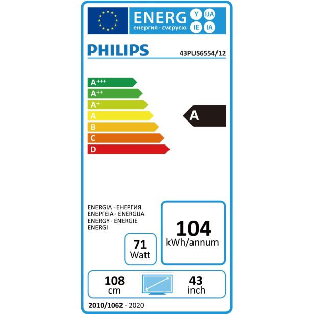 TELEVIZOR PHILIPS 43PUS6554/12