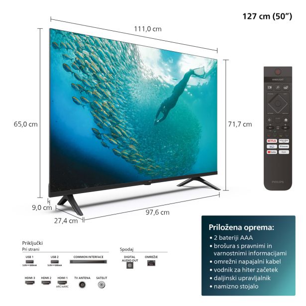 TELEVIZOR PHILIPS 50PUS7009/12
