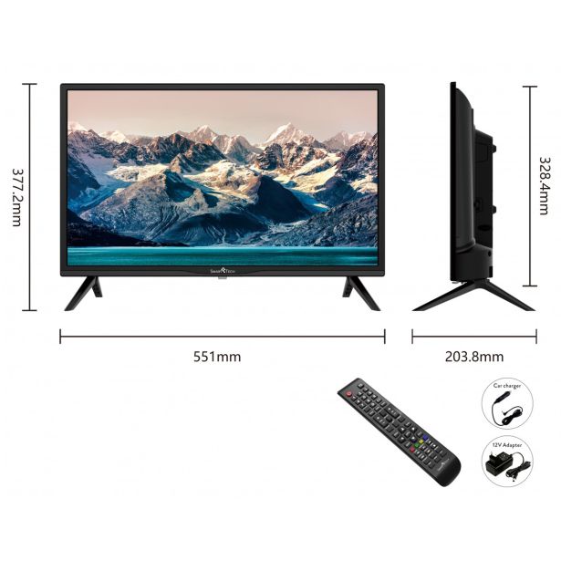 TELEVIZOR SMARTTECH 24" HD LED 220/12V TV