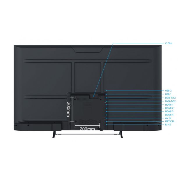 TELEVIZOR SMARTTECH 55" UHD 4K GOOGLE TV