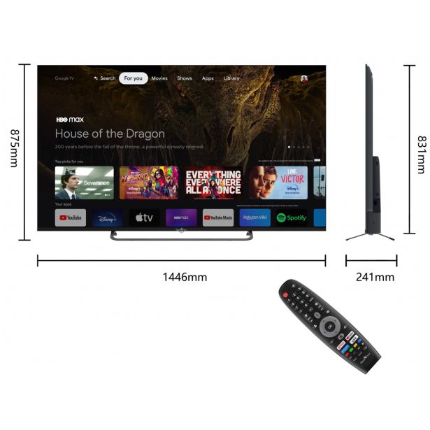 TELEVIZOR SMARTTECH 65" UHD 4K GOOGLE TV