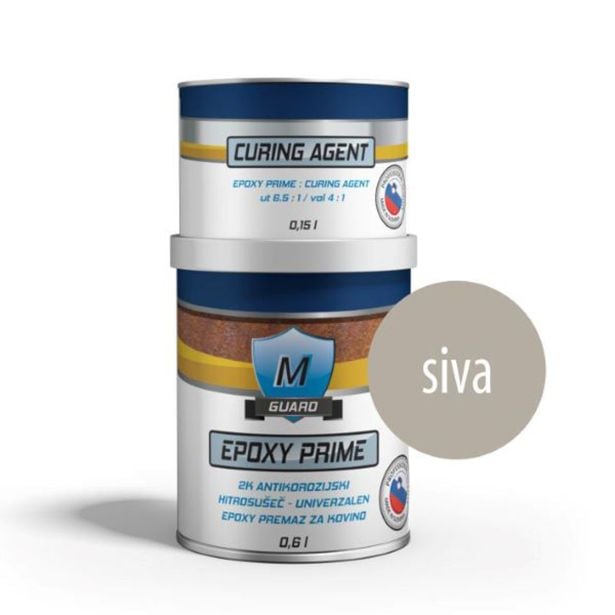 TEMELJNI PREMAZ M-GUARD EPOXY PRIME SIVI 750 ML 4:1 A+B