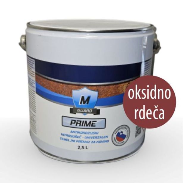 TEMELJNI PREMAZ M-GUARD PRIME OKSIDNO RDEČ 2.5L