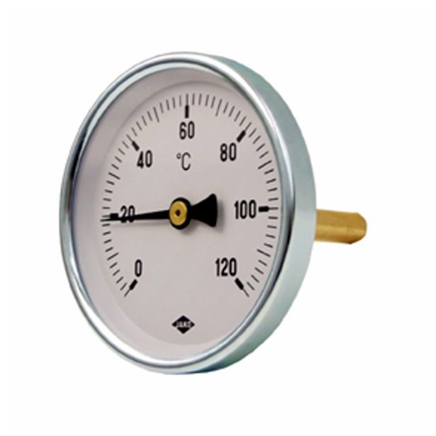 TERMOMETER JAKO BIMETALNI FI 100 0-120 ST L=45, 12.7 MM (1/2)