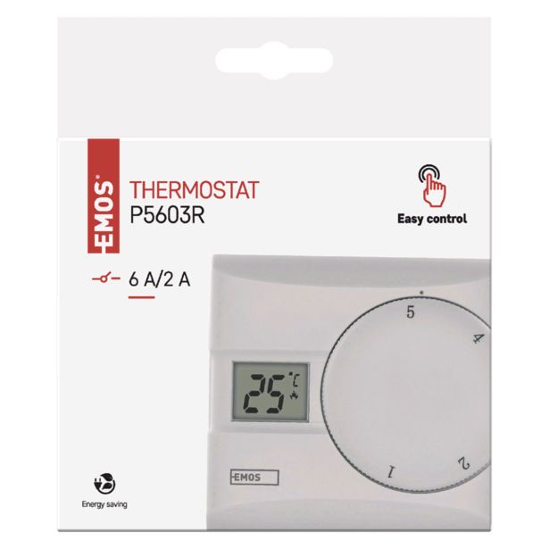 TERMOSTAT EMOS ŽIČNI TERMOSTAT P5603R SOBNI